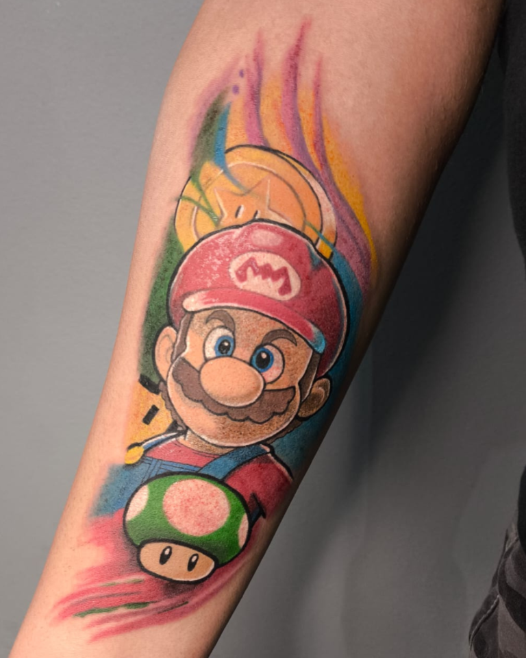 tattoo Mario